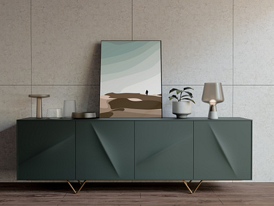 Abstract Landscapes Art Print: Dunes art print artistic blue desert dunes graphic design illustration lanscape minimalist pastel poster print design sand scene silhouette sky