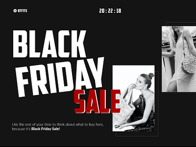 Black Friday: eCommerce Landing Page Design animation apurple black black friday black friday banner design digital sale discount friday friday deal friday sale header hero landing page motion offer sale special offer ui8 web