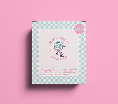 Roll 'N Donuts bakerybranding bakerylogo bakerypackaging branding design graphic design illustration logo vector