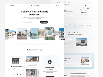 Real Estate - Landing Page animation buy home clean design home house invest property landing page layout living minimalist mortgage real estate sell home uiux website
