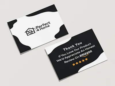 Amazon Thank You Card Designed For Perfect4Home amazon amazon review amazonthankyoucard branding card design graphic design insert insertcard package insert print print design product card productinsert promotional review thankyou thankyoucard