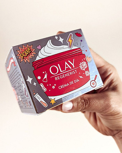 Limited Edition Olay X Season of Victory beauty graphic packaging products science