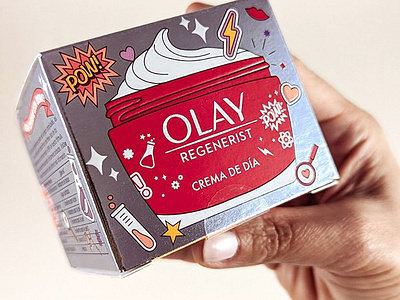 Limited Edition Olay X Season of Victory beauty graphic packaging products science