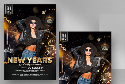 2023 New Years Flyer Template 2023 2023 new year design flyer new years eve psd