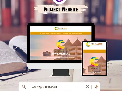 project website Komunikasi UTM (Universitas Trunojoyo Madura) design website