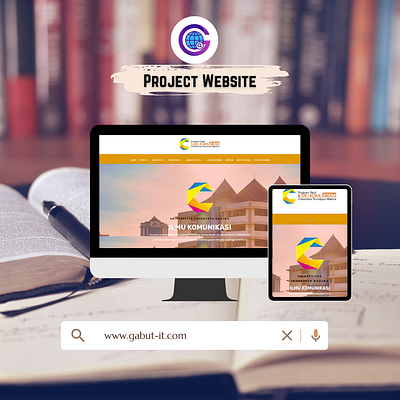 project website Komunikasi UTM (Universitas Trunojoyo Madura) design website