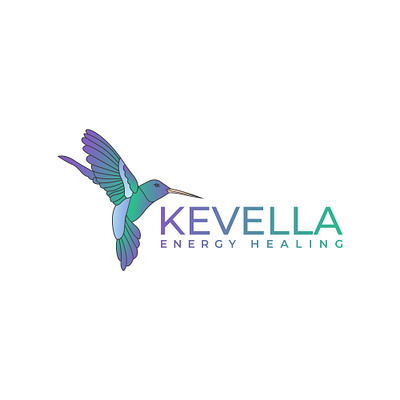 Branding: logo design, brand identity, KEVELLA ENERGY HEALING abstract logo animal logo bird logo brand identity branding design gradient logo hummingbird icon identity letter logo logo design logotype mark monogram simple logo symbol typography vector