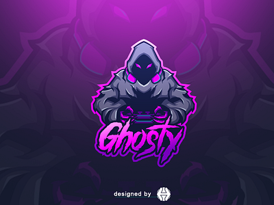 Mascot Logo branding design esports illustration logo mascotlogo silohuet sticker streamer twitch ui vector youtube