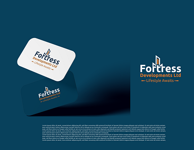 Fortress Modern Real Estate Brand mark logo Branding 3d a b c d e f g h i j k l m o n o branding brandmark creativelogo design flat graphic design icon lettermark logo minimal modernlogo p q r s t u v w x y z real estate typhography