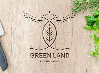 GREEN LAND LOGO DESIGN app branding creative creative logo design design graphic design green land ogo design illustration logo logo branding logo folio logo portfolio logofolio 2022 minimal logo design minimalist nature logo design portfolio professional logo design ui unique logo design