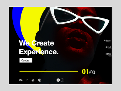 Portfolio Landing Page branding design graphic design illustration logo minimal design portfolio typography ui ui design uiux design ux ux design vector visual design web design