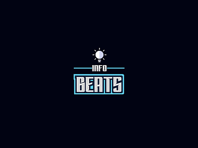 Info Beats logo design for YouTube Channel beats branding graphic design icon iconic idea info infobeats logo minimal new trendy typography youtube