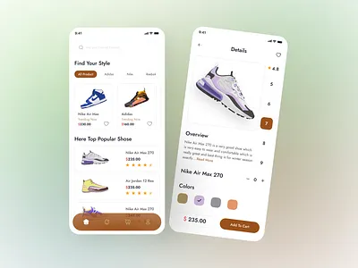 E-Commerce Mobile app app app design clean design e commerce e commerce app ecommerce mobile app minimal mobile app online online app shoes shoes app shop app ui design
