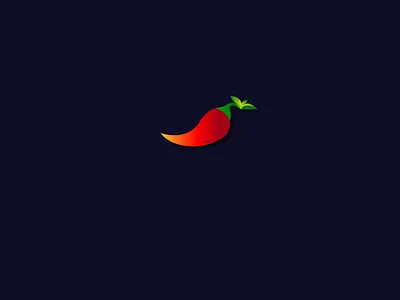 Hot pepper logo app art branding chilli delicious graphic design hot icon illustration logo logos mark red pepper vector