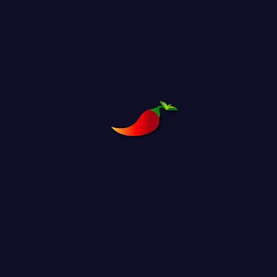 Hot pepper logo app art branding chilli delicious graphic design hot icon illustration logo logos mark red pepper vector