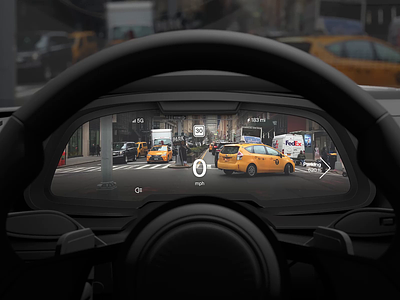 Dashboard AR/MR Glas Projection EV Autonomous Driving UI/UX 3d animation ar autonomous car cg concept dashboard ev hmi interface motion mr ui ux