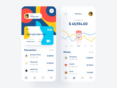 Banking Mobile App By Finlay Studio For Ui Sharks On Dribbble