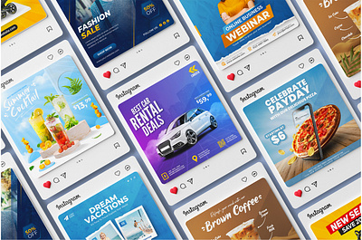 Attractive Social Media Design ads banner banner branding design ecommerce graphic design illustration logo marketplace ui