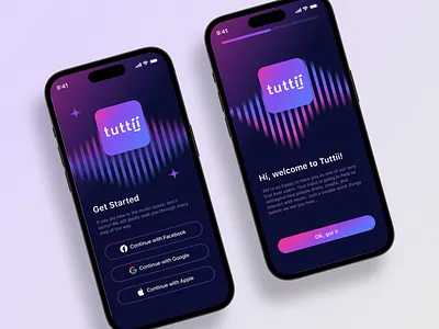 Onboarding UI 🛹 app application design ios ios app iphone mobile onboarding signing signup ui widget