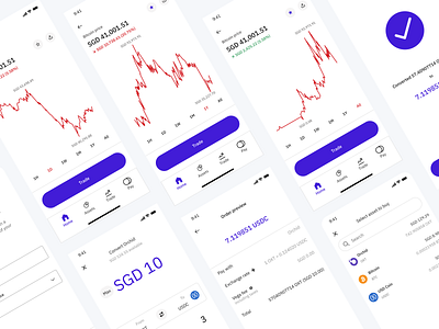 Crypto app design.. app clean ui design ui ux