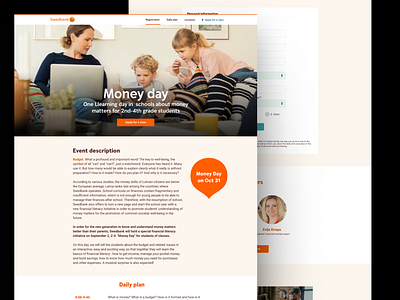 Landing page design ui website