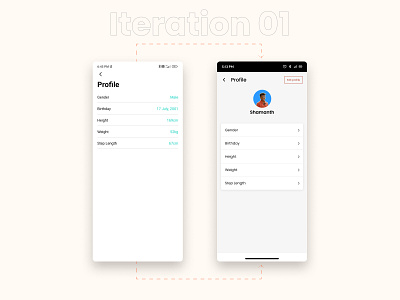 Da Fit App iteration product design ui uiux