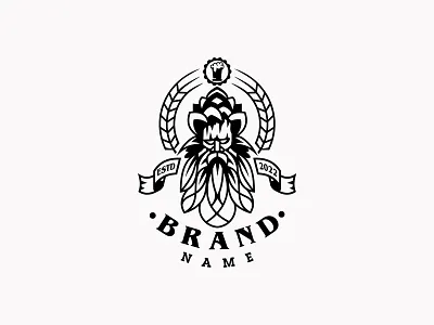 Beer Man Logo branding graphic design logo