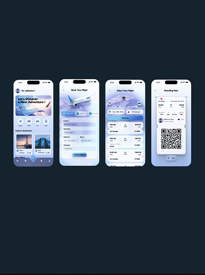 Flight Booking app design typography ui ux