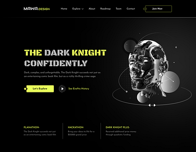 NFT landing page hero area crypto crypto currency defi graphic design hero area home page landing page metaverse nft typhography ui