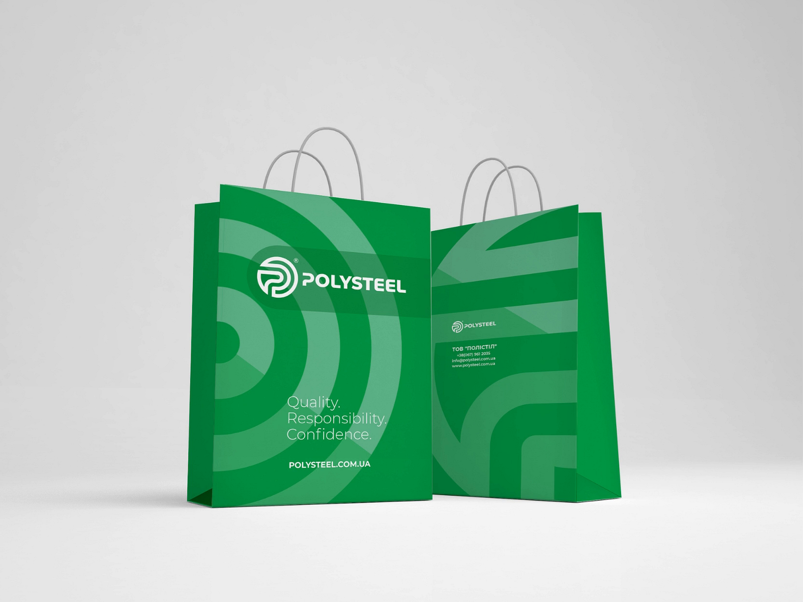 Brand identity POLYSTEEL by Vladimir Pechonkin on Dribbble