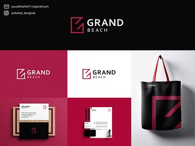 Grand Beach Letter G Monogram adobeillustrator brand brand identity branding cards creativity design dribbble graphic design logo logoawesome logodesign logodesigners monogram simplicity ui vector visual identity