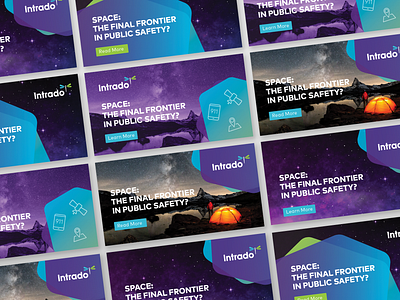 Intrado Space Web Banners banner branding design graphic design web