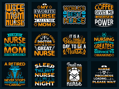 Nurse t-shirt design bundle amazon t shirt branding design fashion graphic t shirt merch by amazon new shirt design new t shirt design nurse shirt design t shirt t shirt design t shirt logo typography typography t shirt design vector
