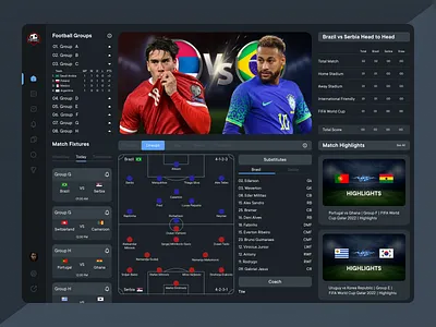 Sports Portal Design clean design dahsboard dashboard dashbroad fifa fifaworlcup football minimal design product ndesign qatar qorld cup sports sports news sports portal sports portal website sports ui ui ux design uiux design web design web ui website design