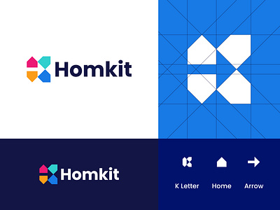 Homekit Logo Design abcdefghij arrow brand brand identity graphic design home icon identity k klmnopqrstuvwxyz letter mark monogram logo design logo inspiration logo mark logos logotype mark modern logo simple logo vector