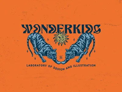 wonderkids illustration logo illustration