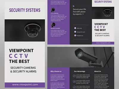 Three-leaflet brochure 01 adobe illustrator advertising art brand identity branding brochure company design graphic design illustration logo promotional three leaflet brochure vector