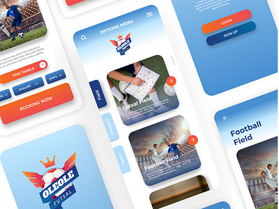 UI DESIGN FIELD FUTSAL BOOKED branding design graphic design ui ui design uidesign