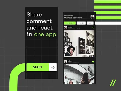 Photo Exchange Mobile IOS App android animation app app design app ui dashboard design gallery interface ios mobile mobile app motion photo share social media ui ux videos widget