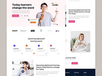 ELearning elearning figma landingpage ui ui ux ui ux design