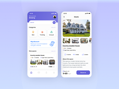 Rental App app design figma mobile app ui ux