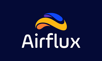 Logo for Airflux branding graphic design logo