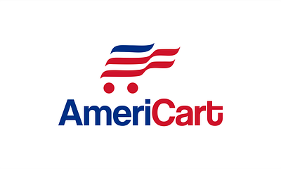 Logo for AmeriCart brand identity branding graphic design logo logo design