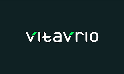 Logo for VitaVrio brand identity branding graphic design logo