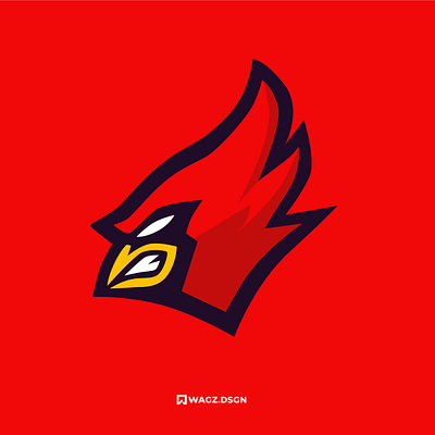CARDINAL bird bird mascot cardinal cardinal bird design graphic design illustration logo mascot mascot logo red vector