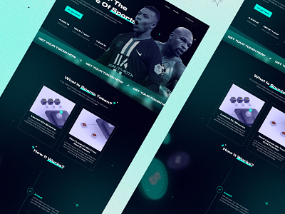 CRYPTO TOKEN LANDING PAGE clean colors crypto crypto token dark dark theme design eye catching landing page nft shiny shiny colors token ui uidesign ux web design web3