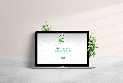 Green Life graphic design ui web