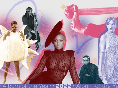 Album of the Year 2022 album of the year aoty collage editorial illustration illustration music year end