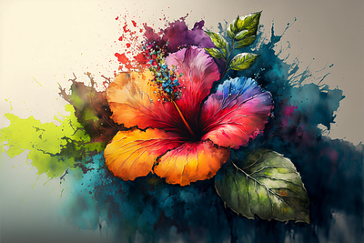 WATERCOLOR FLOWER flower graphic design watercolor