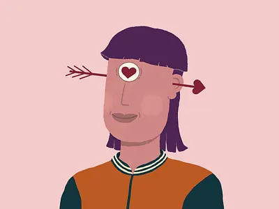 Empathy character character design empathy illustration love mullet nft